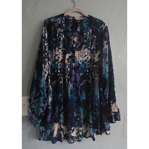 JUNE VIE,Tops Tunic, Women 18/20,Indian, 100% Rayón, Excellent , 24 Inch Of Armp